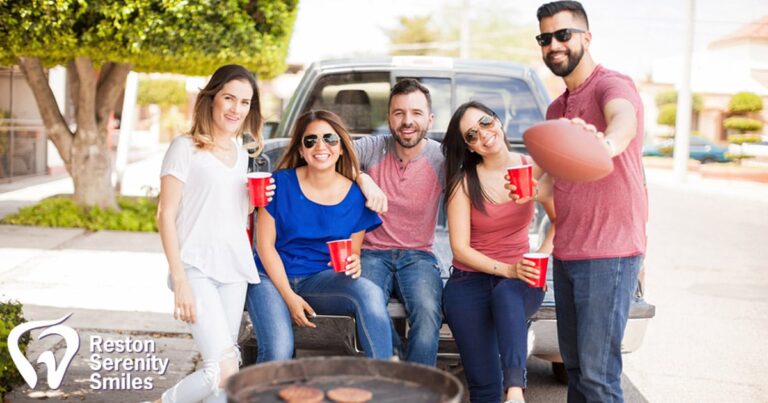 people tailgating