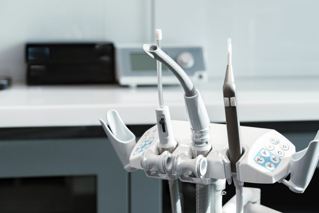 Modern dental clinic interior with advanced equipment